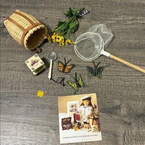 American Girl pleasant company Samantha nature paraphernalia set butterfly summe